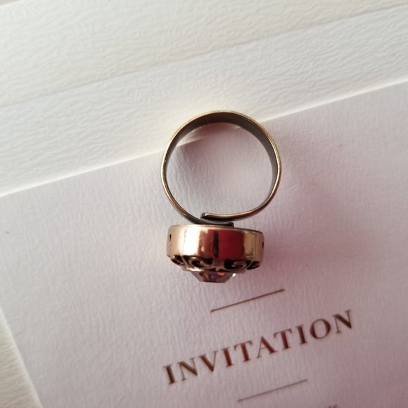 Swarovski Crystal Ring - Open end - Statement ring - Picture 4 of 11